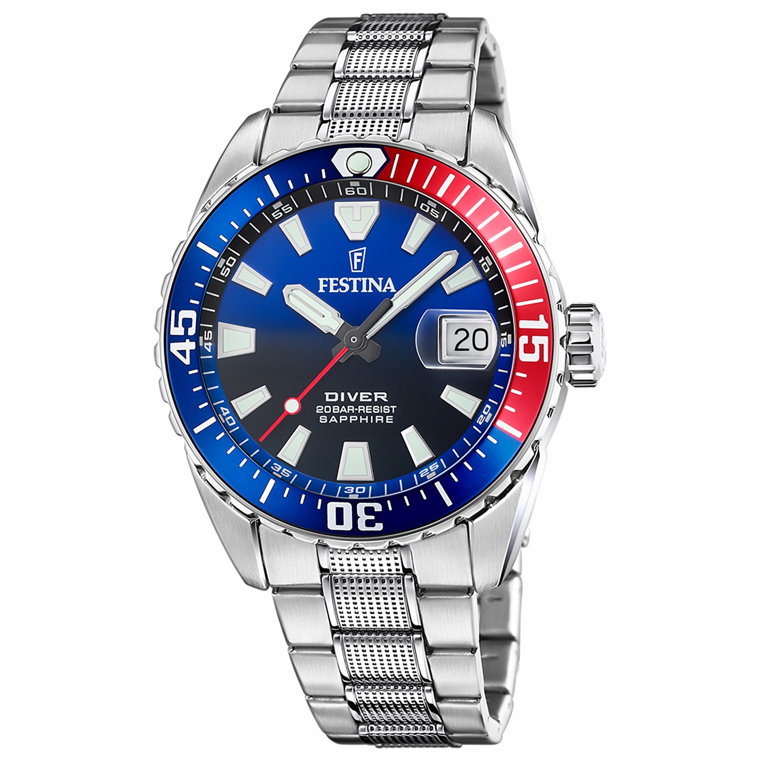 Pánské Hodinky Festina F20669-4 stříbrné