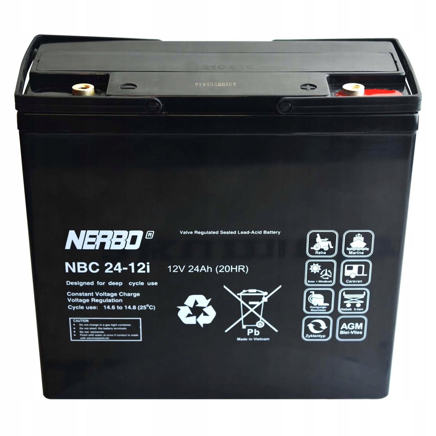 Nerbo NBC24-12i 12V 24Ah Vrla Agm Nbc 24-12i