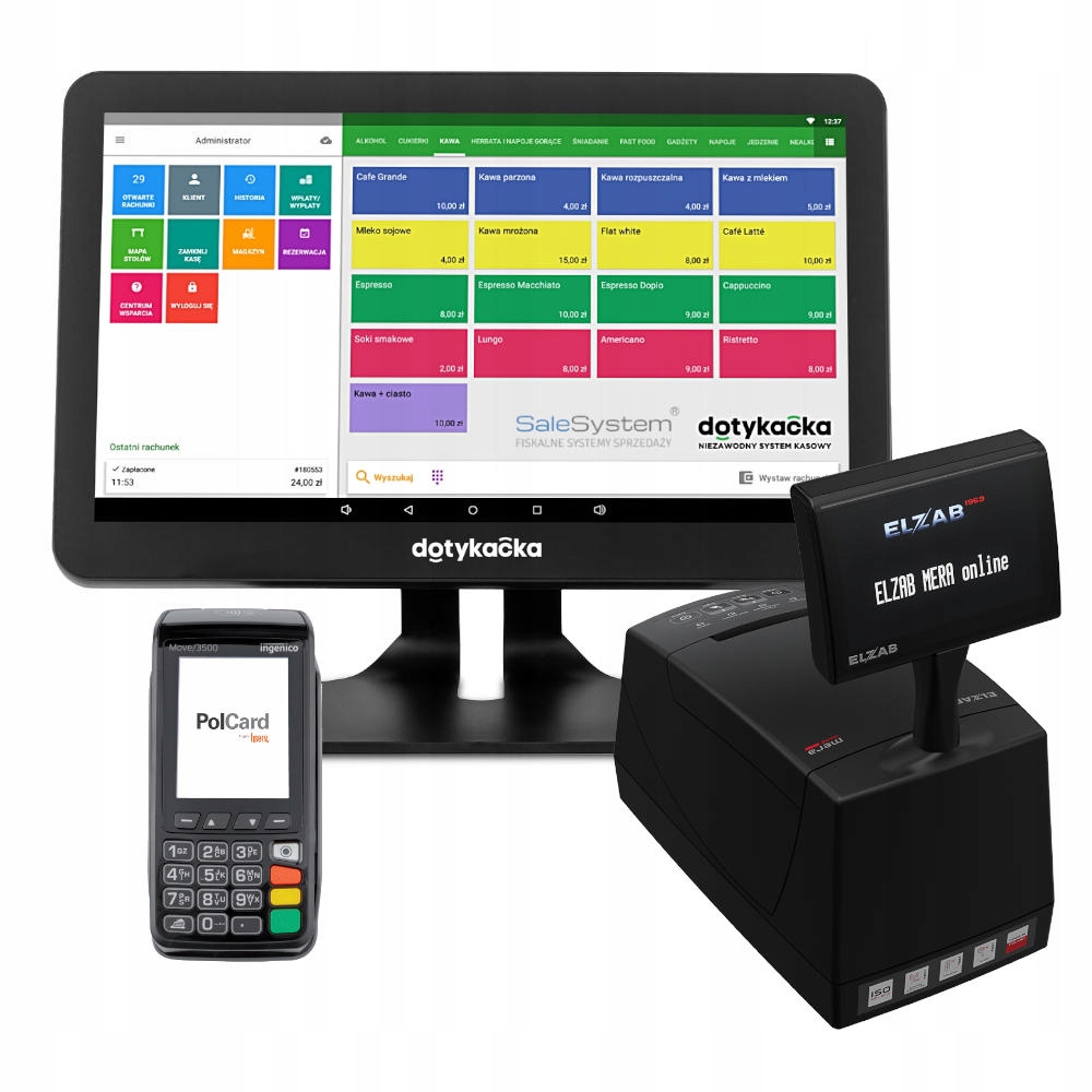 Tablet Dotykacka 15.6" POS ELZAB Mera Online