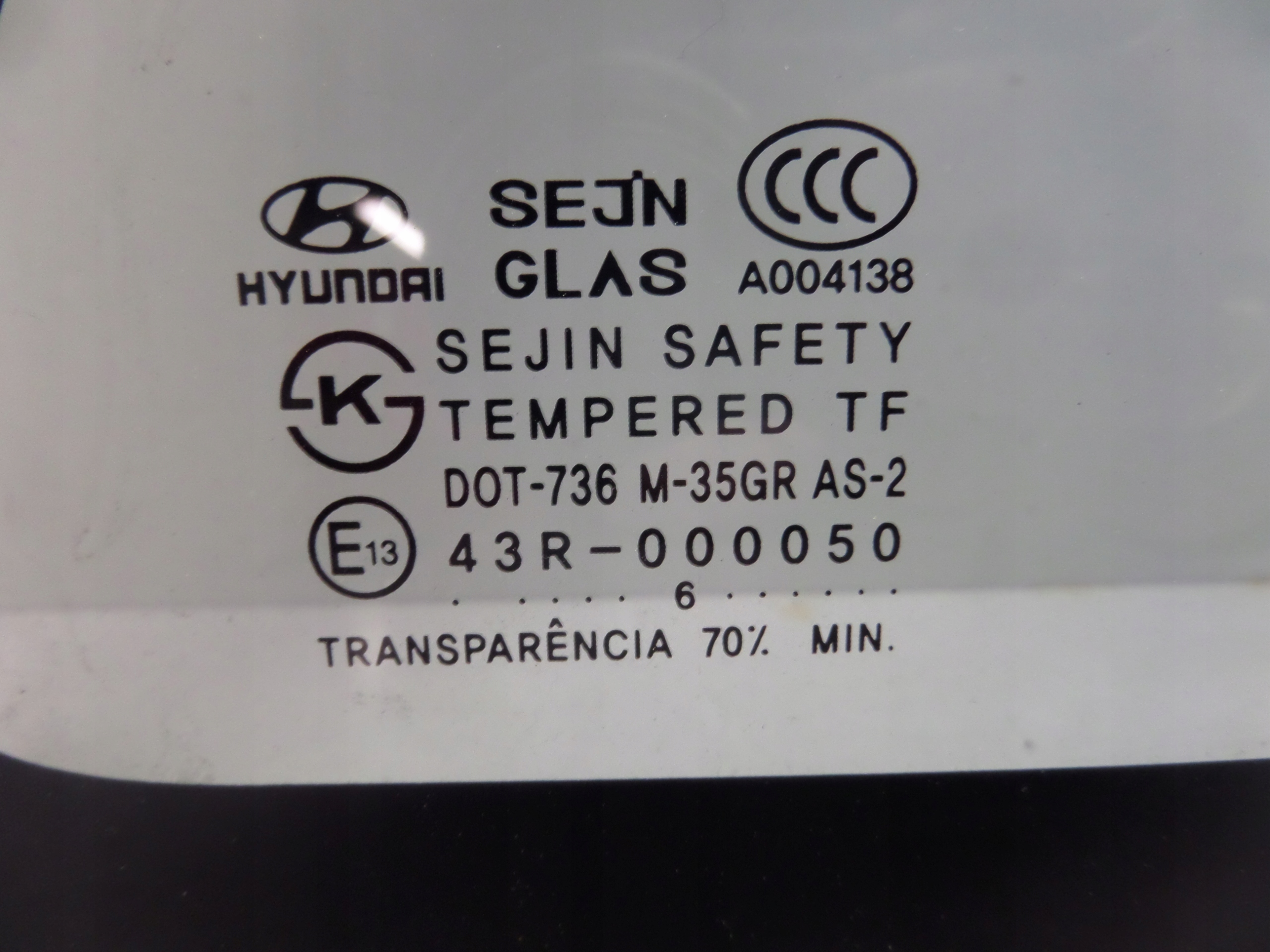 window bodywork left rear part HYUNDAI MATRIX 01-10 2006R