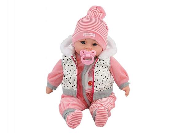 

Lalka Bobas 45cm Mówi I Śpiewa, Smoczek