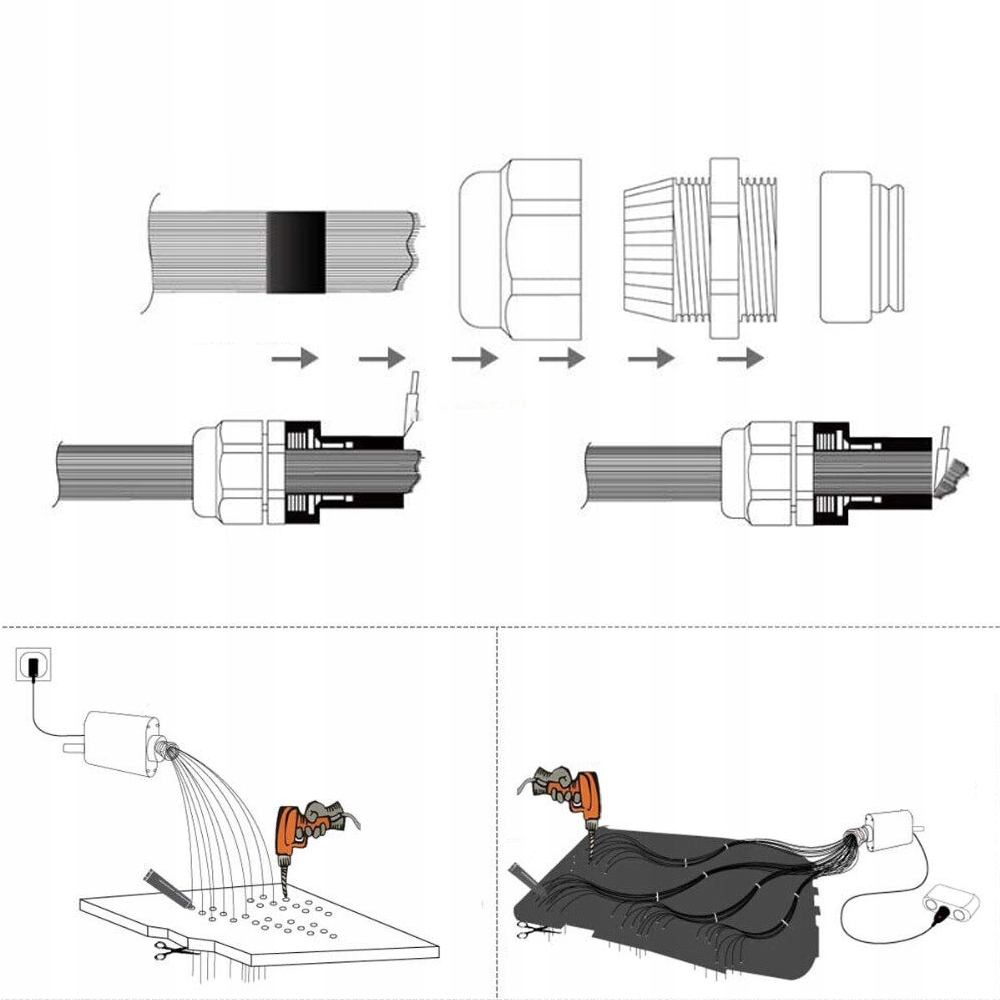 ŚWIATŁOWÓD SAMOCHODU LED GWIAŹDZISTE NIEBO ZESTAW Producent części Inny