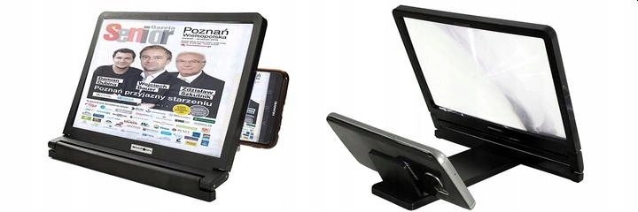 Ekran Powiększający Zoom do Telefonu Smartfona Kolor czarny