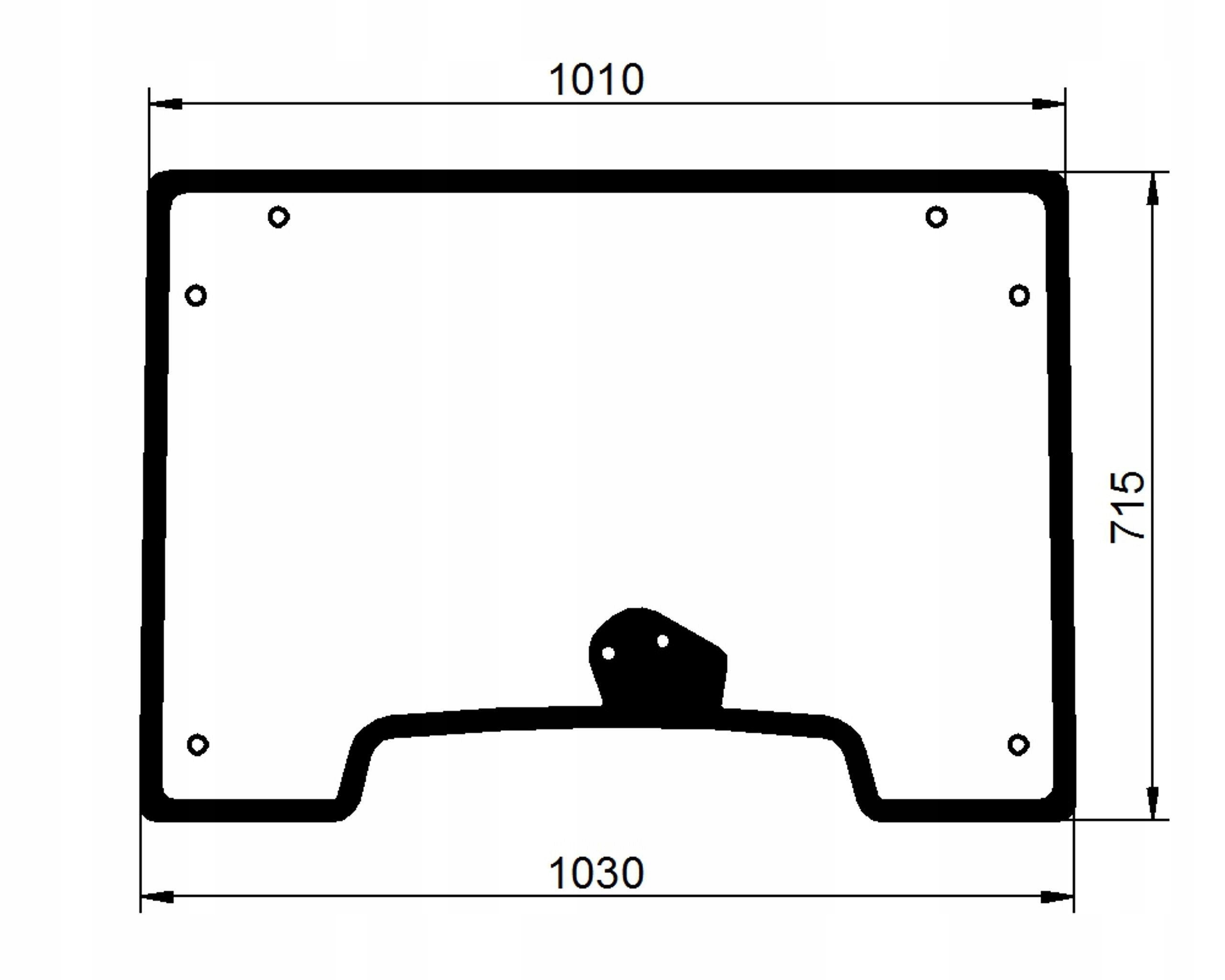 sklo Deutz Lamborghini Same přední 0.014.2291.0