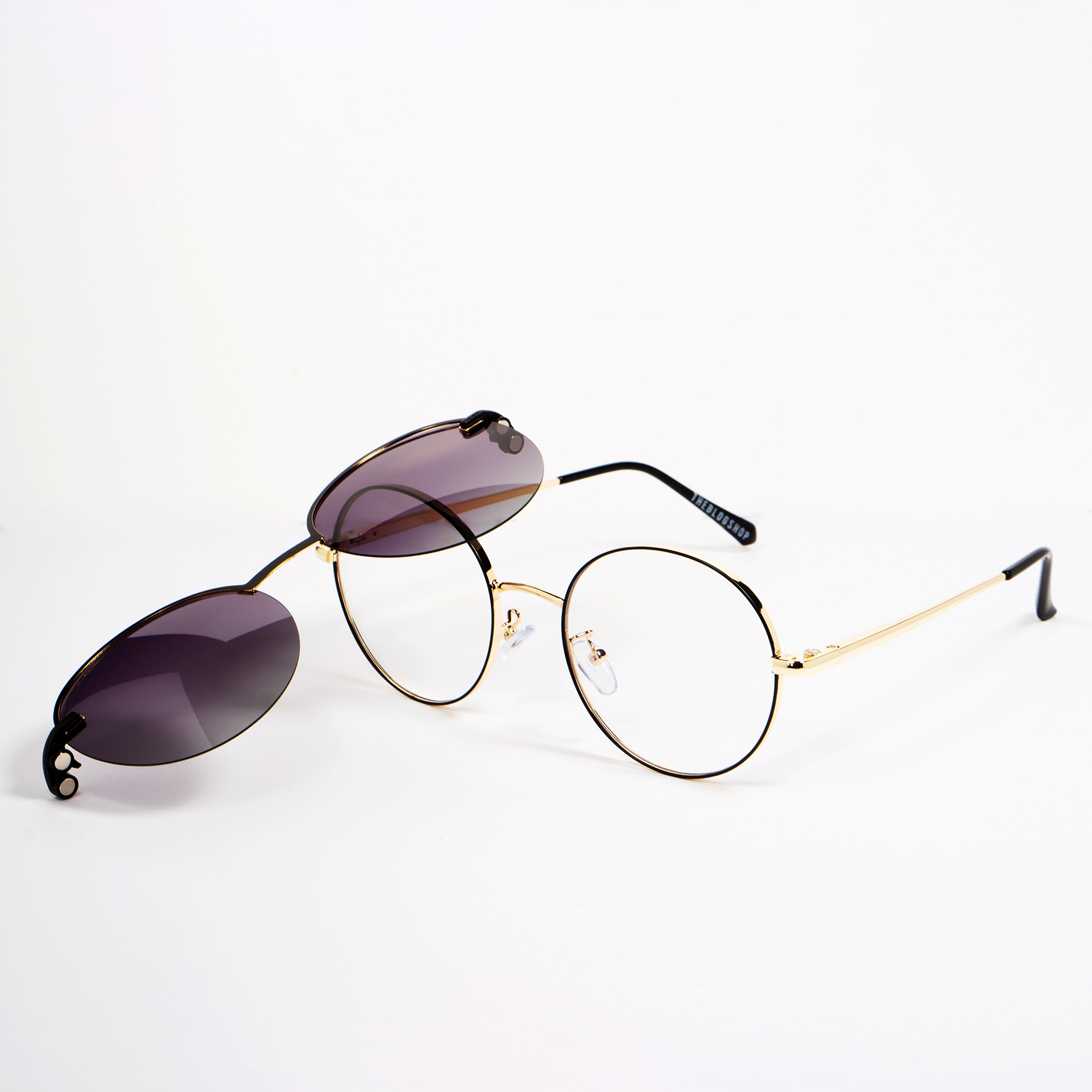 OKULARY Z NAKŁADKĄ PRZECIWSŁONECZNĄ LENONKI UV400 Płeć kobieta