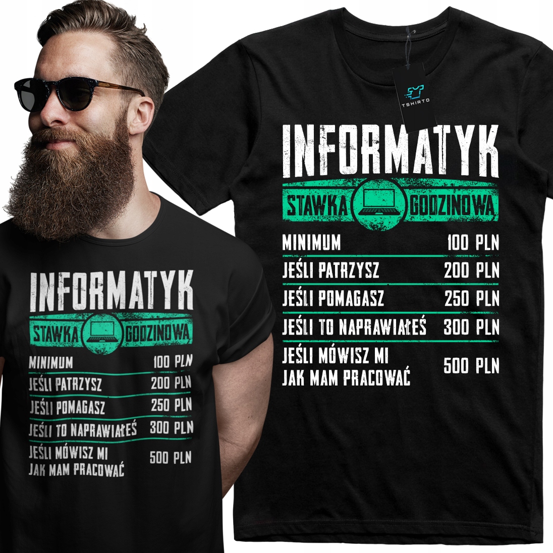 

Koszulka Dla Programisty Informatyka XL
