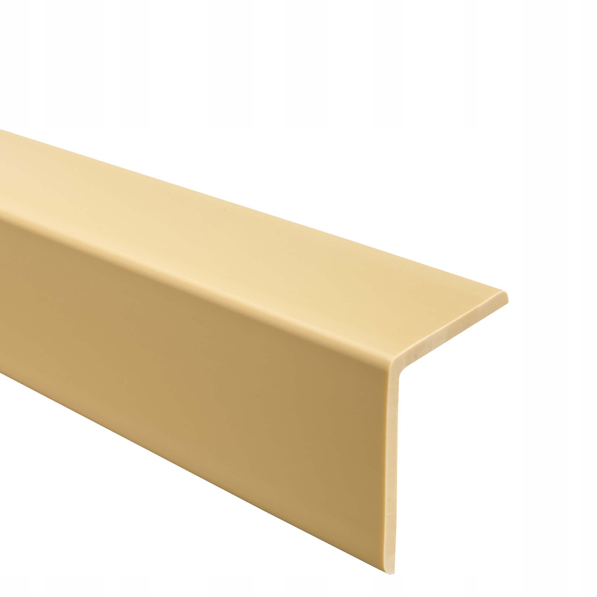 Pvc uholník, gumový uhlový profil, ochranný Pvc 27/27, krémový, 1,5