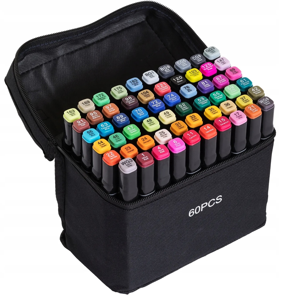 

Markery Alkoholowe Flamastry Mazaki Pisaki 60 Szt