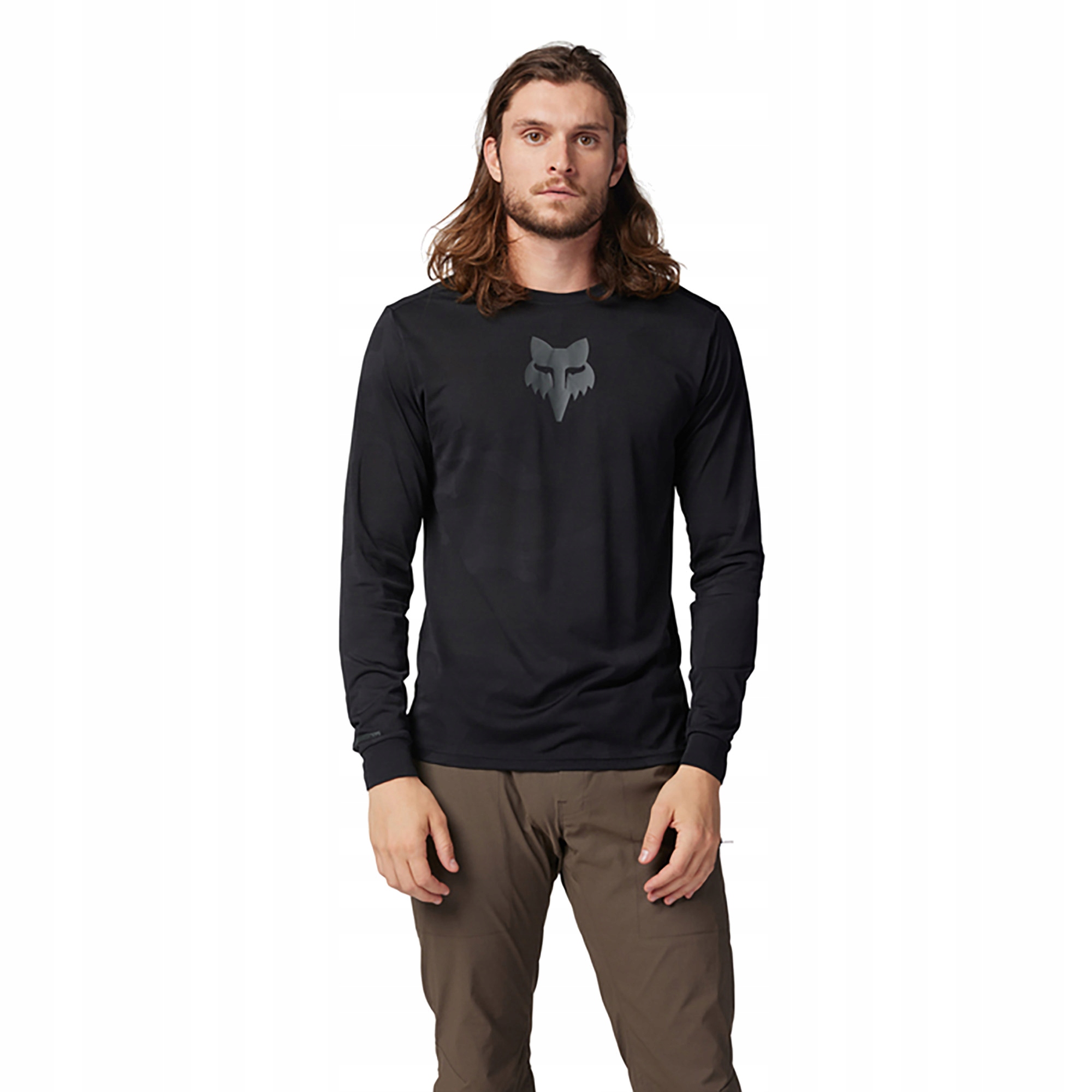 Pánský cyklistický dlouhý rukáv Fox Racing Ranger Tru Dri černý L