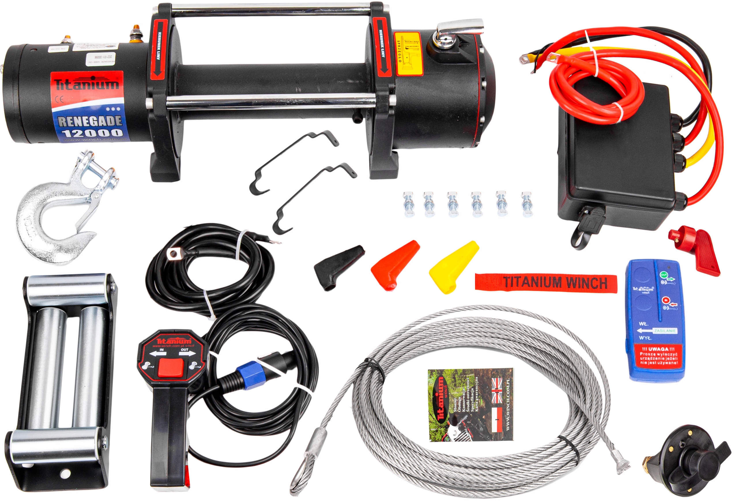 WYCIAGARKA WCIAGARKA DO LAWETY TITANIUM 12000L 12V Model Colorado