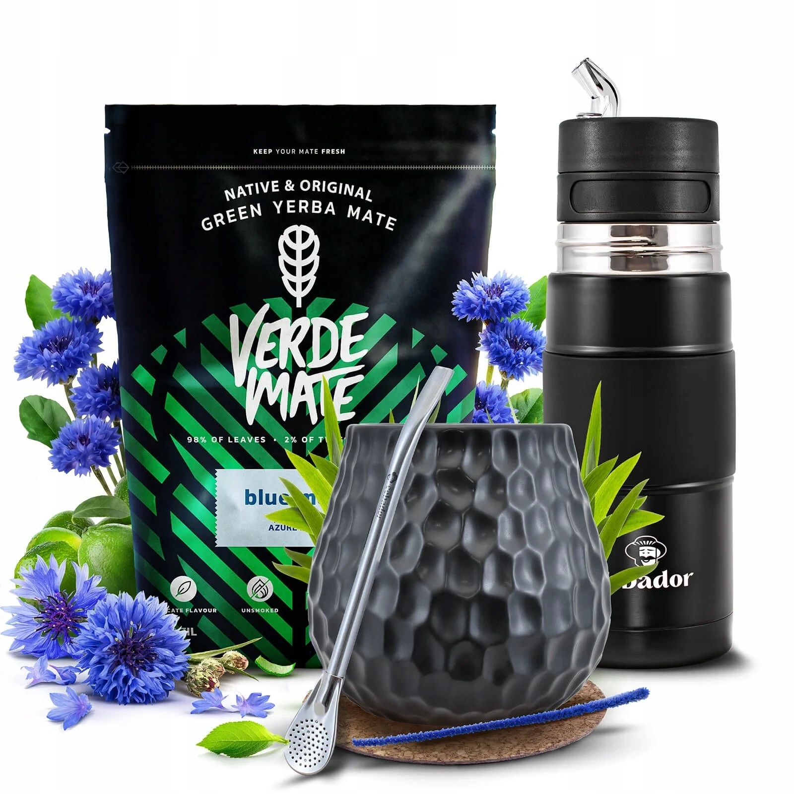 Sada Yerba Verde Mate Blue Moon 500 g 0,5 kg Yerbomos X All In One
