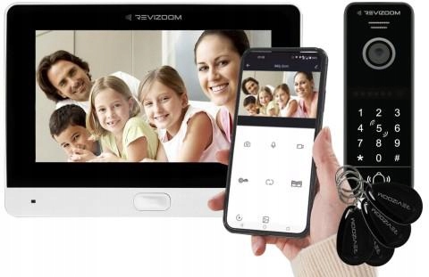 Wideodomofon Revizoom RM-T471HD WHITE/RC-411HD-CK