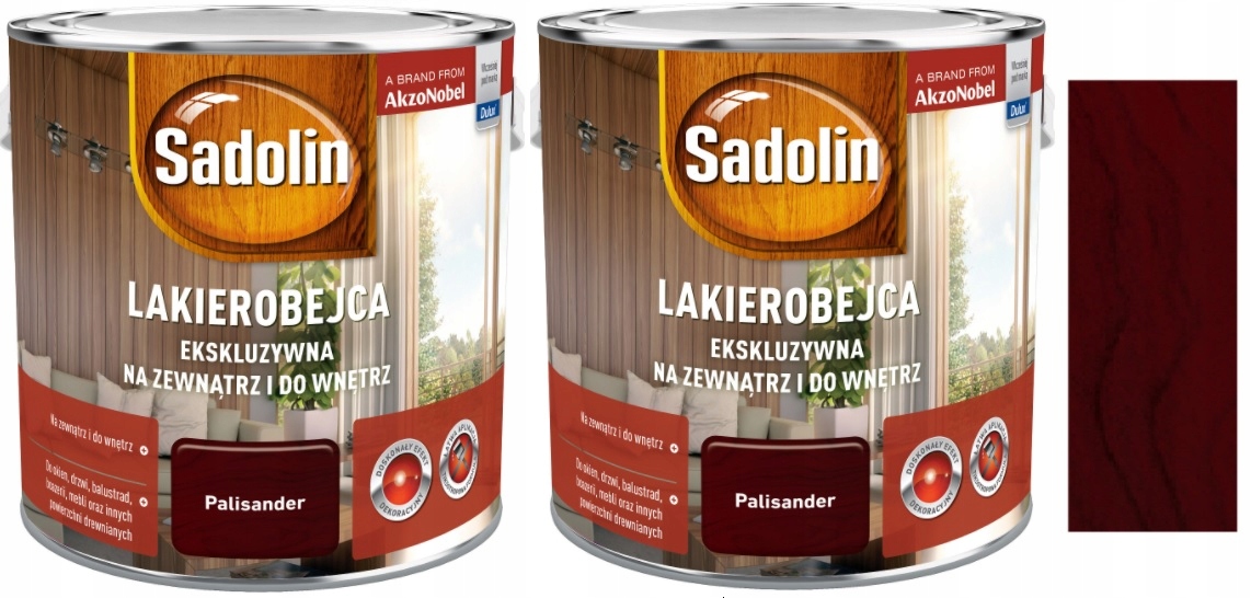 SADOLIN LAKIEROBEJCA EKSKLUZ. PALISANDER 5L ZESTAW