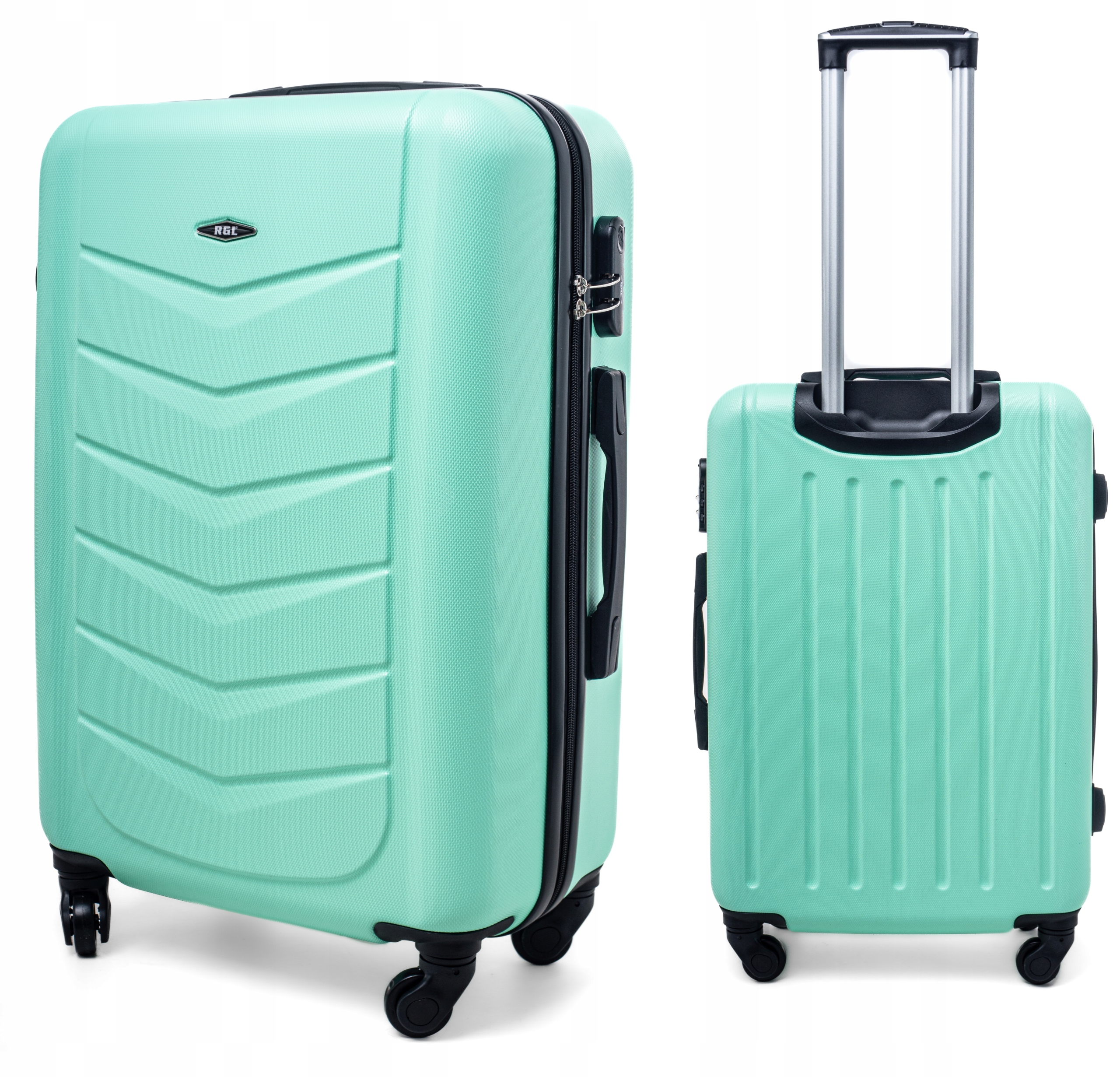 MAŁA L WALIZKA NA KÓŁKACH PODRÓŻNA TORBA ABS Wysokość 55 cm