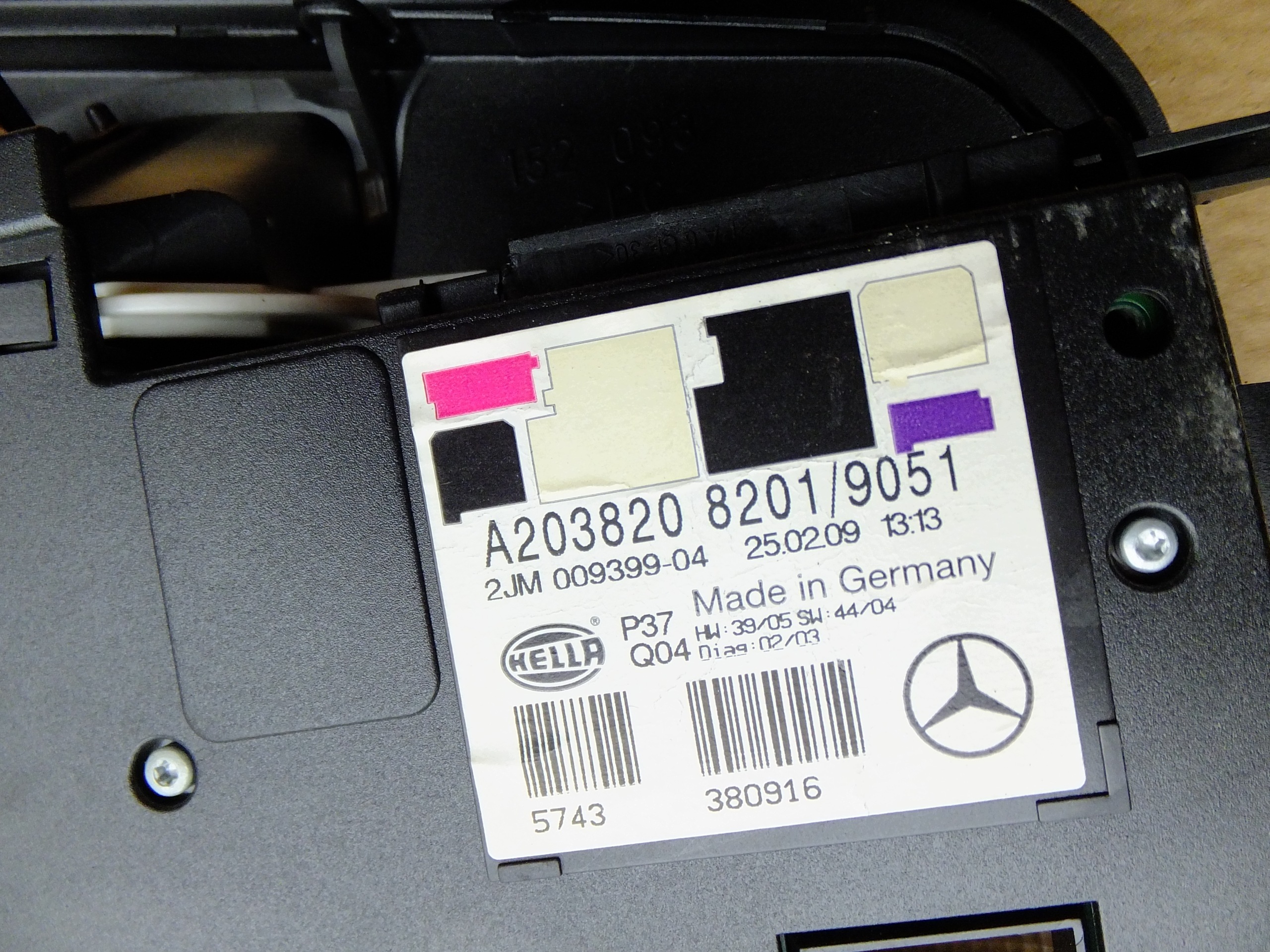 light lighting cabs mercedes CLC CL203 W203 coupe