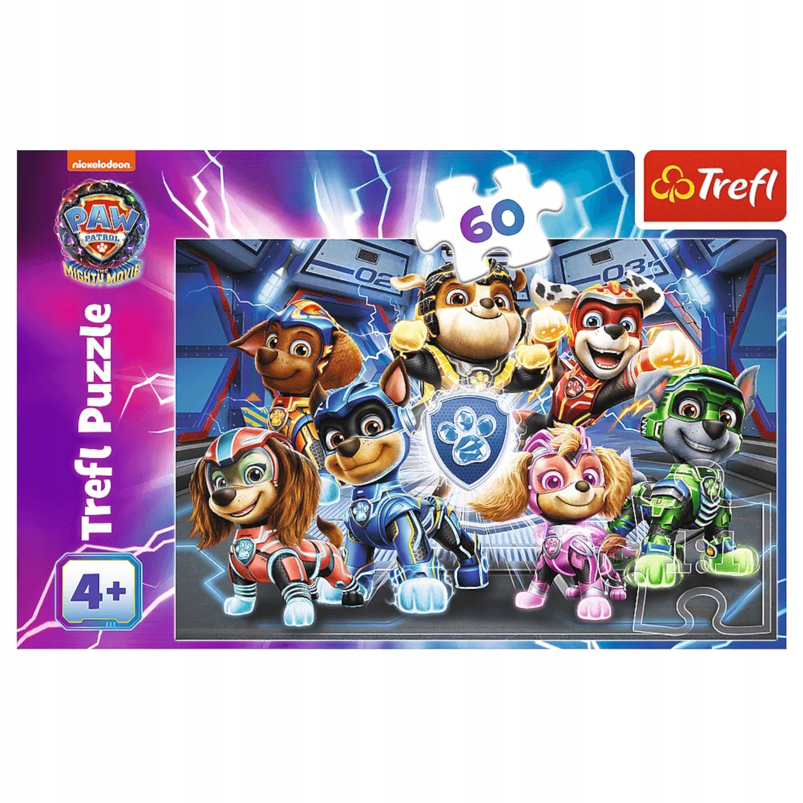 Puzzle Trefl Psi Patrol 60 el. Przygody Bohaterów Miasta 17385 Kod producenta 17385