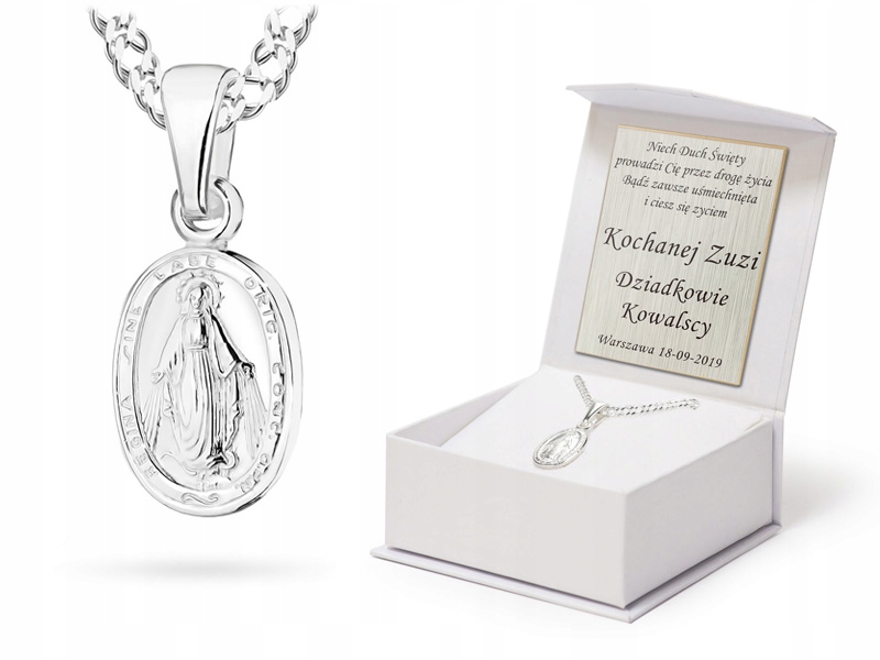 Stříbrný Řetízek 925 Pancr a Medailonek Gravírování