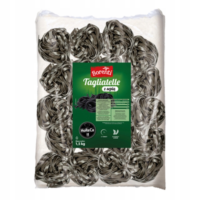 Levně Těstoviny Sorenti Tagliatelle se sepií Durum 1500 g