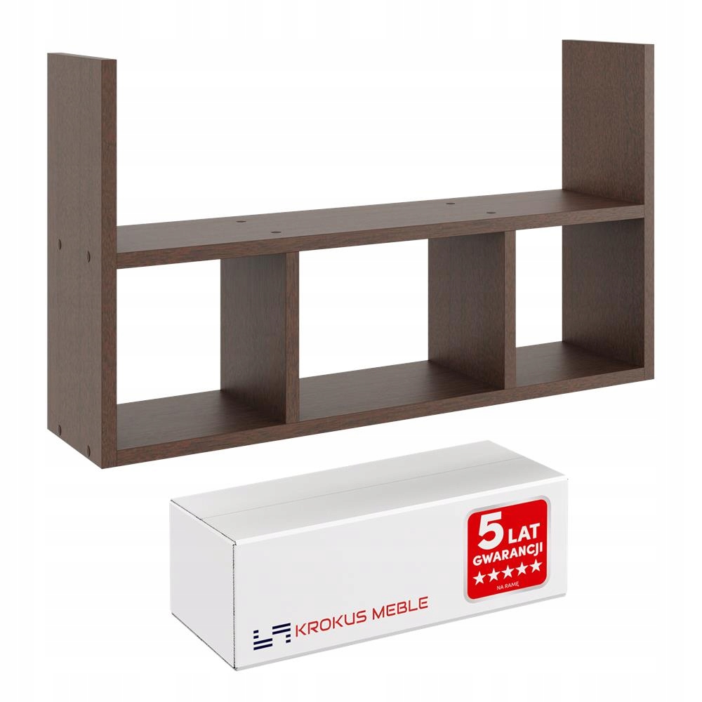 

Półka Na Ścianę Wisząca Do Salonu NR1 Wenge