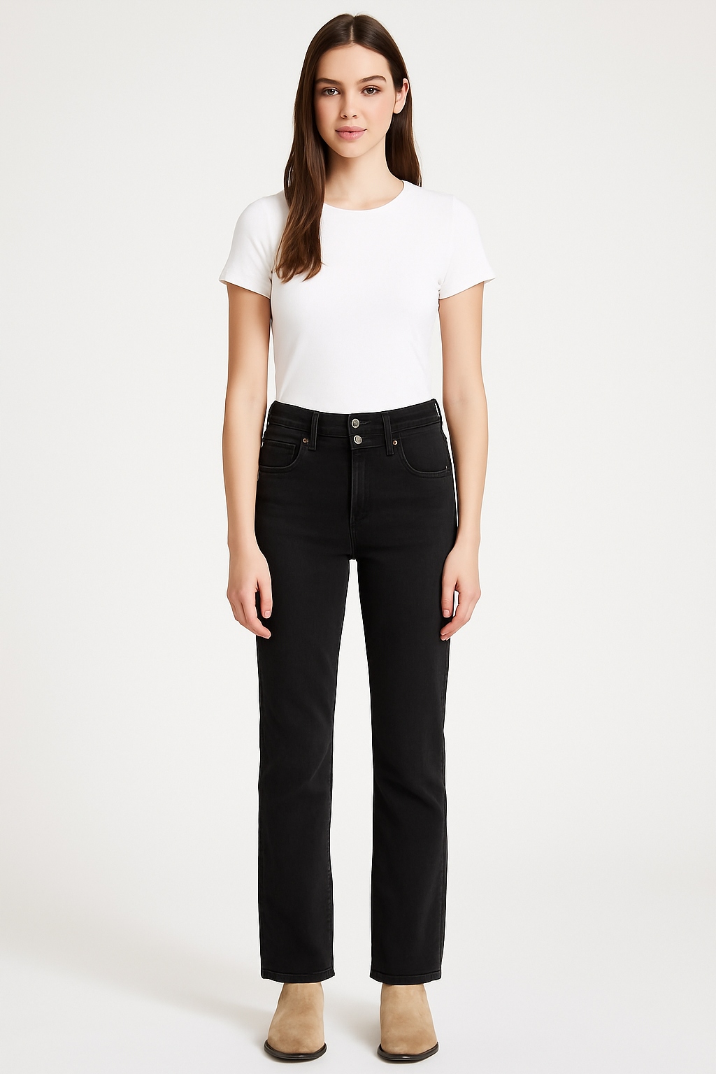 Guess S Vysokým Pasem A Oděrkami 24 Palců