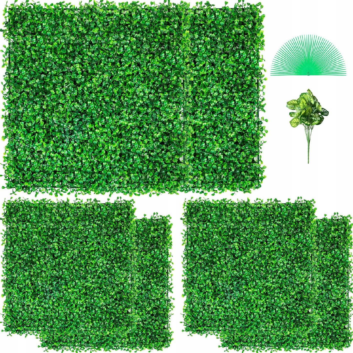 Umelá tráva Panel Krušpán 6ks 20x20cm Dekorácia Záhrada Súkromie