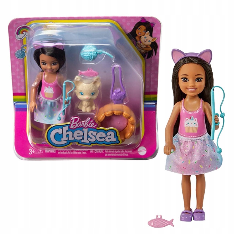 

Barbie Chelsea Lalka Ze Zwierzątkiem Akcesoria