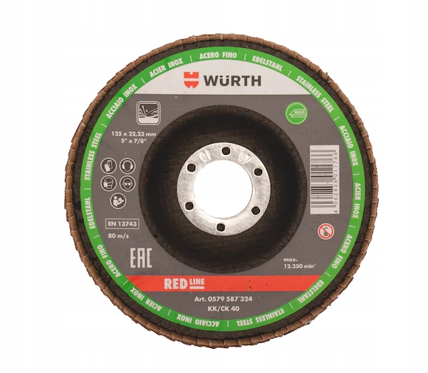 

Wurth Tarcza lamelowa Red Line Ceramic G40 10szt.