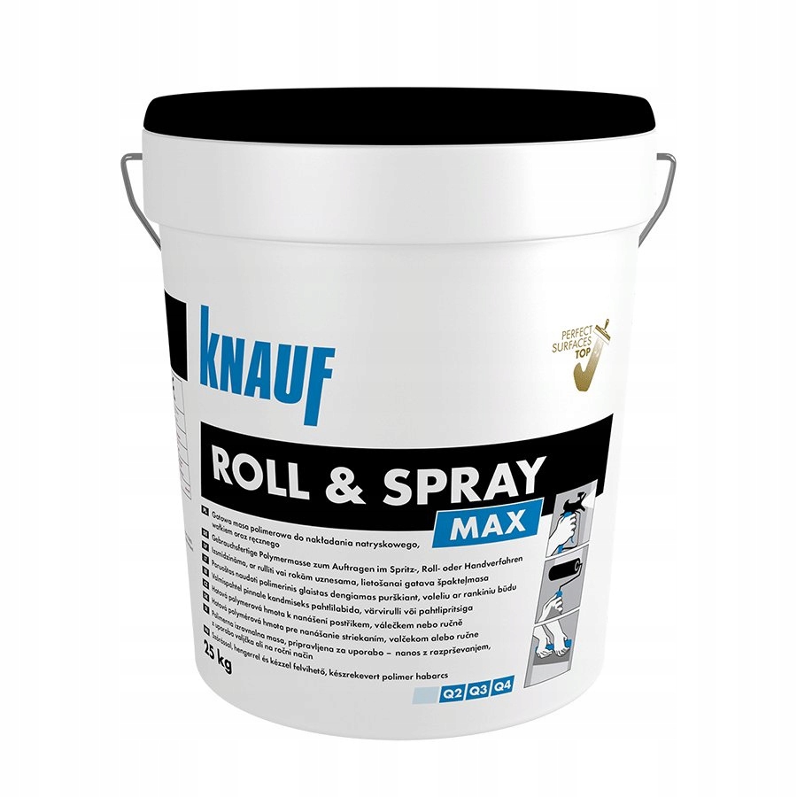 Gładź gotowa Knauf Roll & Spray Max 25kg