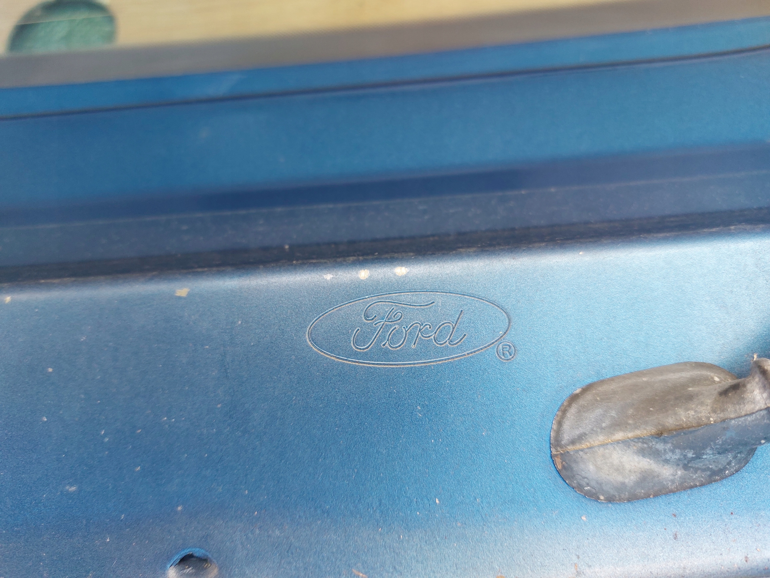 boot door FORD FIESTA MK7 blue 08r