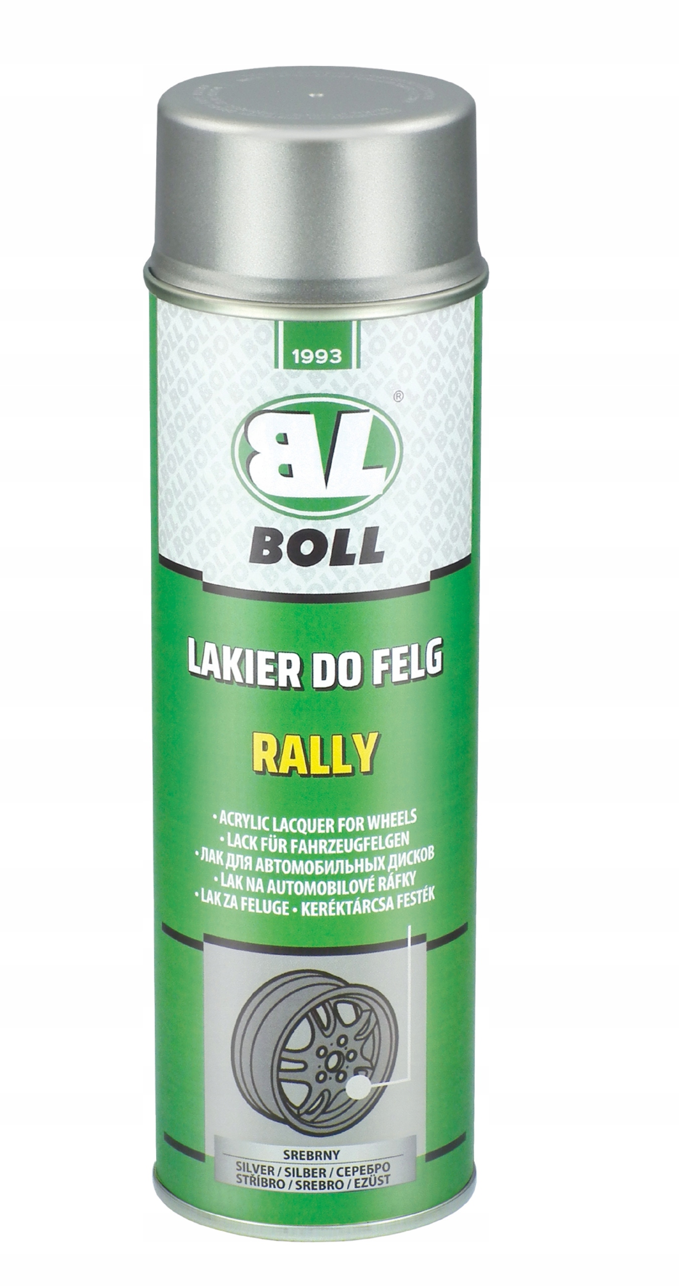 DUŻY ZESTAW DO REGENERACJI FELG SREBRNY BOLL SPRAY Pojemność opakowania 2800 ml