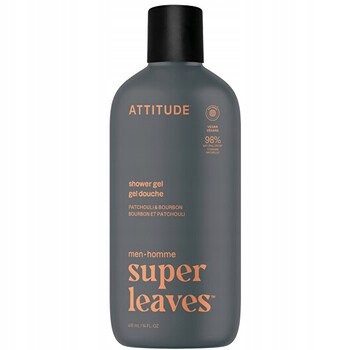 Attitude Leaves Patchouli & Bourbon Shower Gel mužský 415 ml
