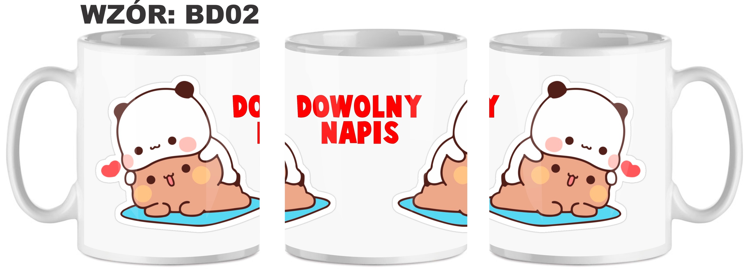 Kubek Bubu Dudu+ DOWOLNY NAPIS PREZENT EAN (GTIN) 5906361436807