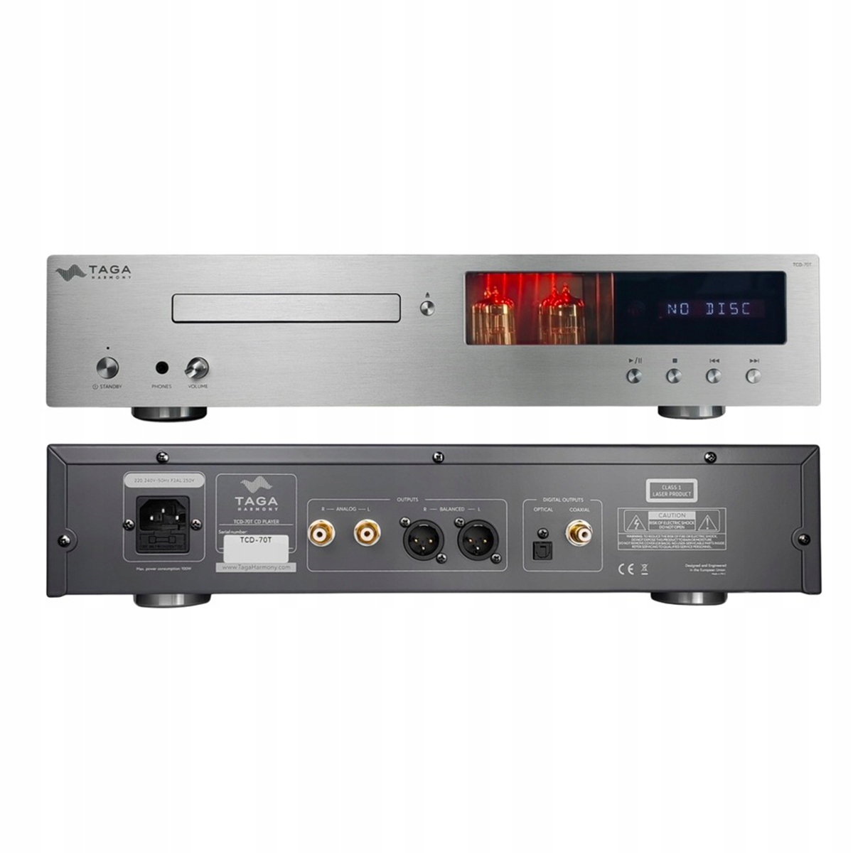 Taga Harmony TCD-70T Lampový Prehrávač CD Dac Ess Sabre ES9018