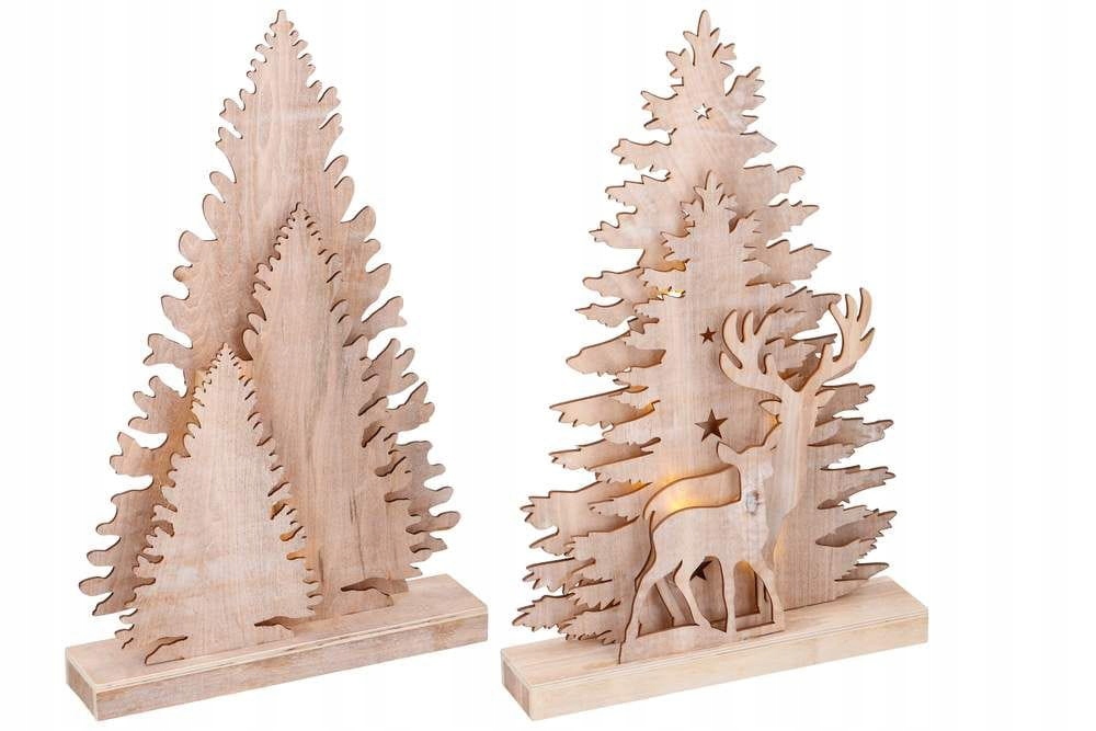 Świąteczna OZDOBA Bożonarodzeniowa Choinka LED