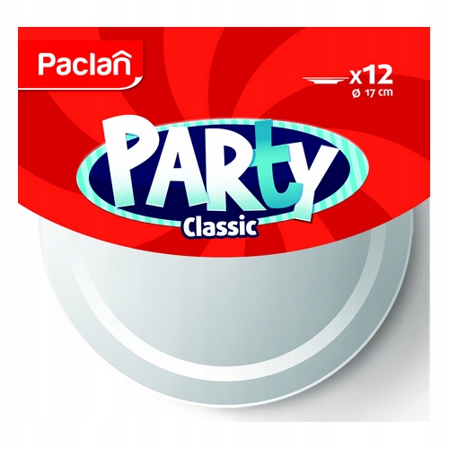 

Talerzyki plastikowe 17cm Paclan jednorazowe 12szt