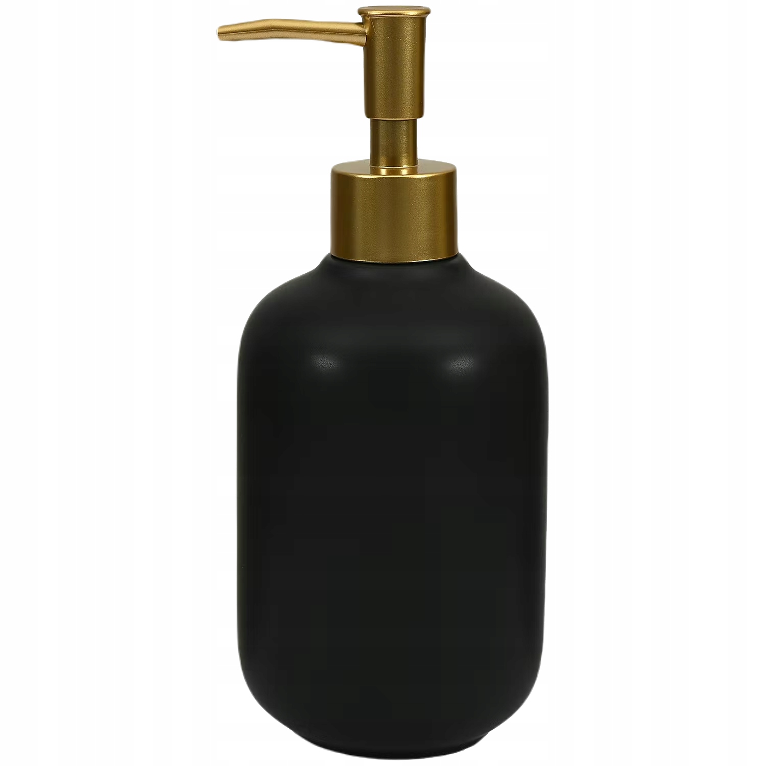 

Dozownik Do Mydła Ceramiczny Czarny Złoty 400 ml