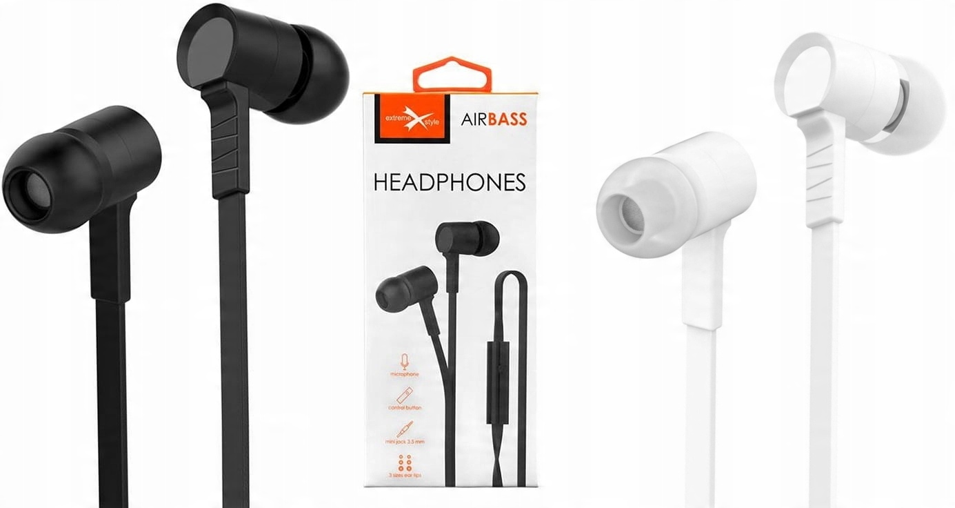 

Słuchawki Stereo z Mikrofonem Airbass Mini Jack