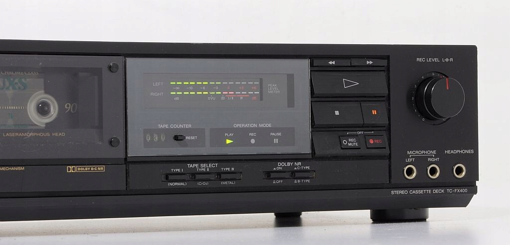 SONY TC-FX400 FIRMOWY DECK MAGNETOFON STARSZA LINIA ! Rodzaj jednokasetowy