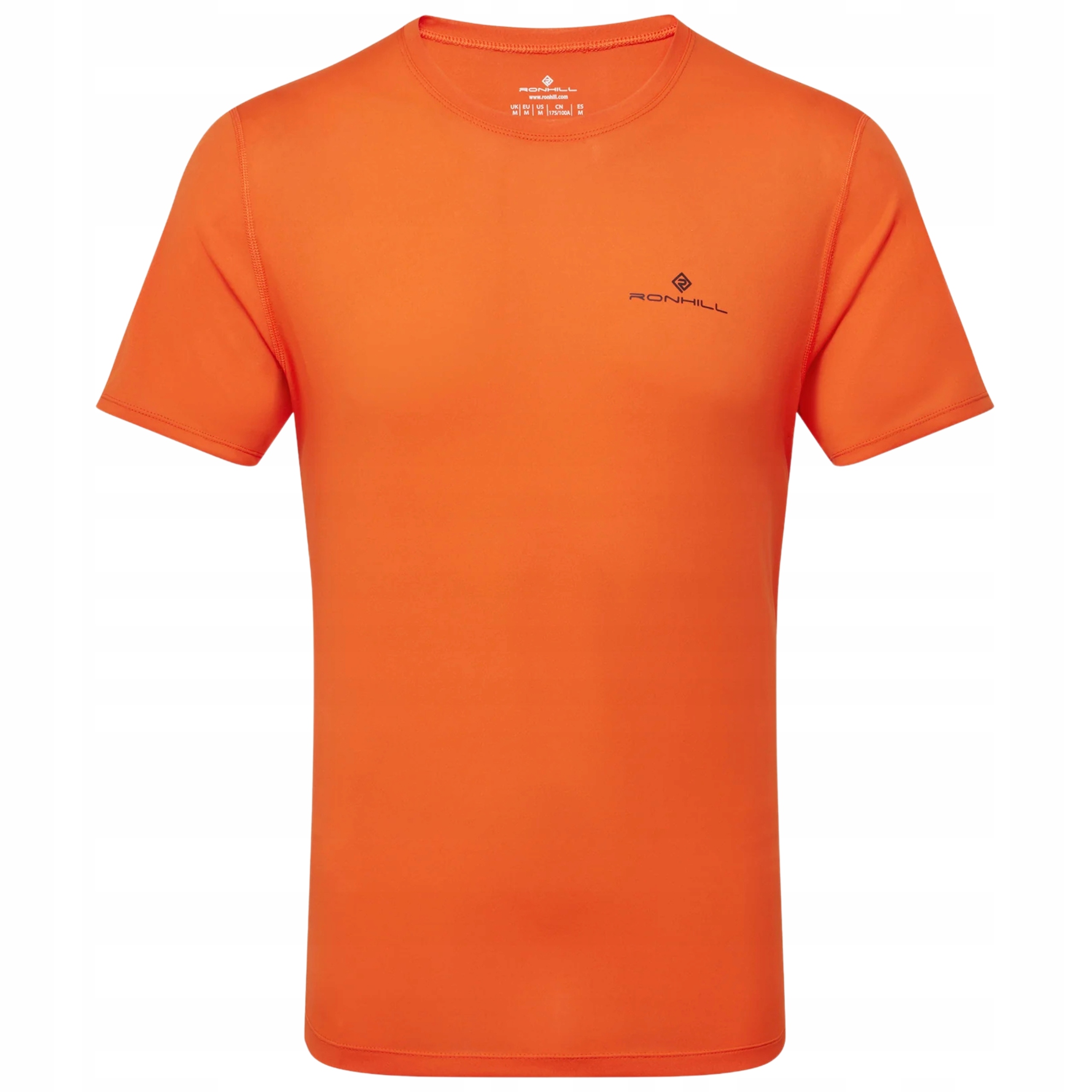 Koszulka do Biegania Męska Sportowa Ronhill Core S/s Tee Pomarańczowa XL