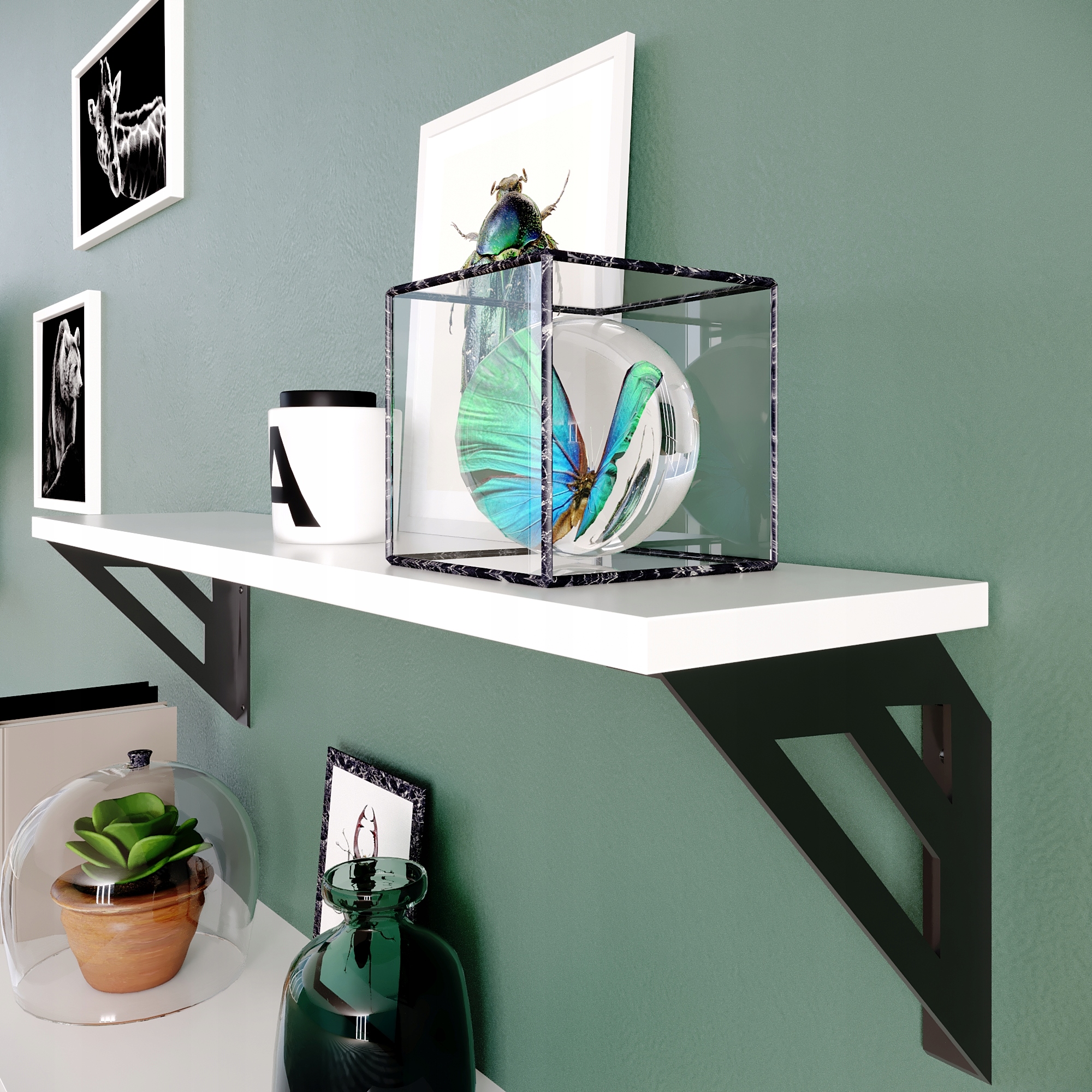 WSPORNIK PÓŁKI PODPÓRKA UCHWYT P3 Wysokość 200 mm