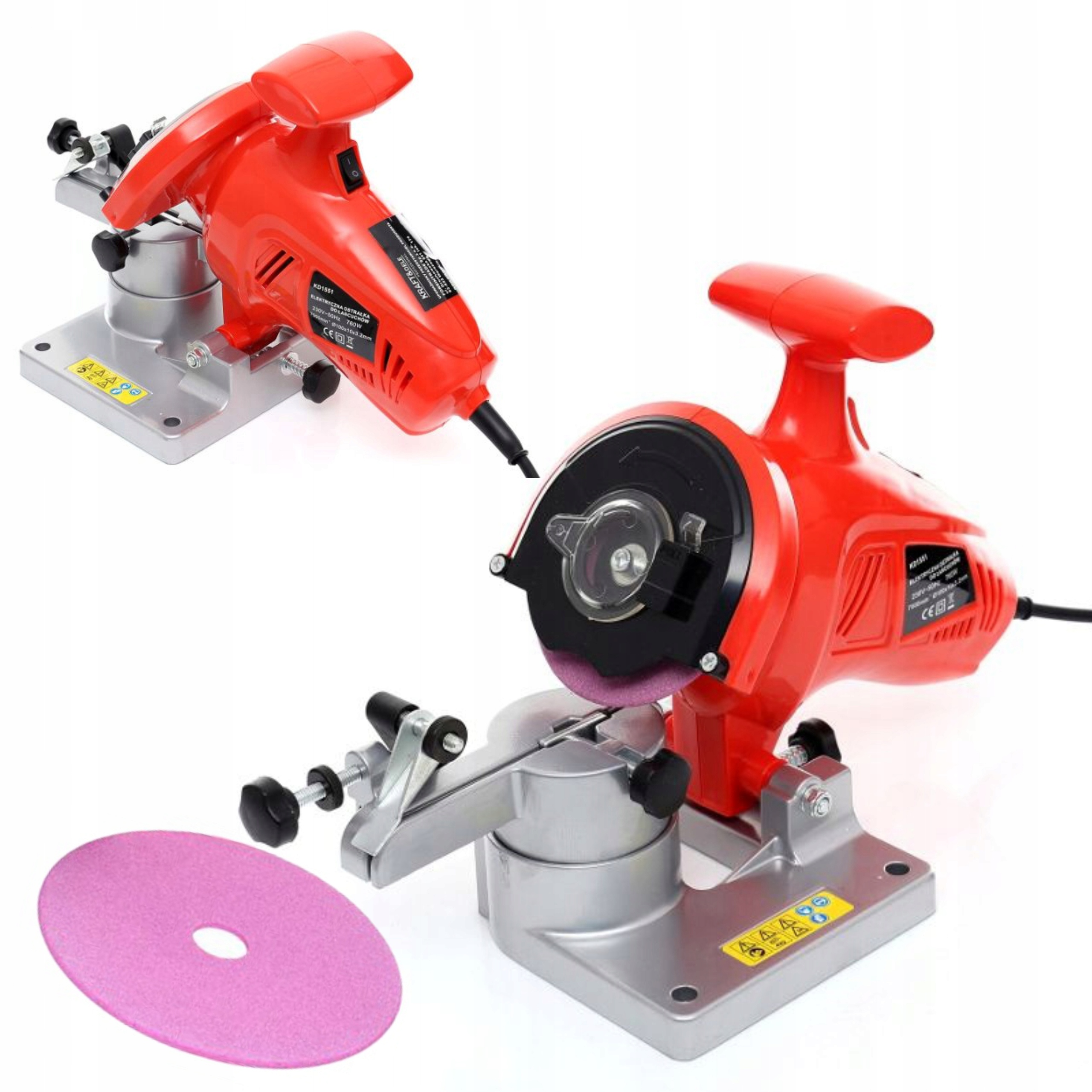 Brousek Na Broušení Řetězů 760W 2 x Kotouč Pro Pilu Řetězovou