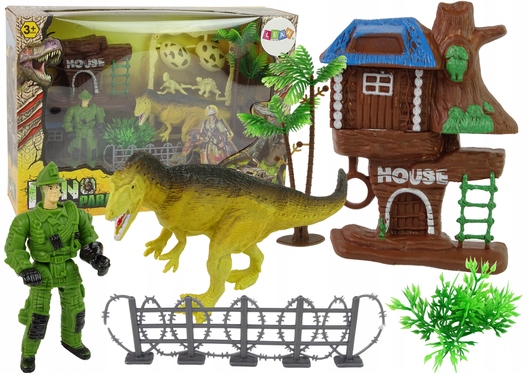 

Duży Park Dinozaurów Jurassic Jaja Palmy