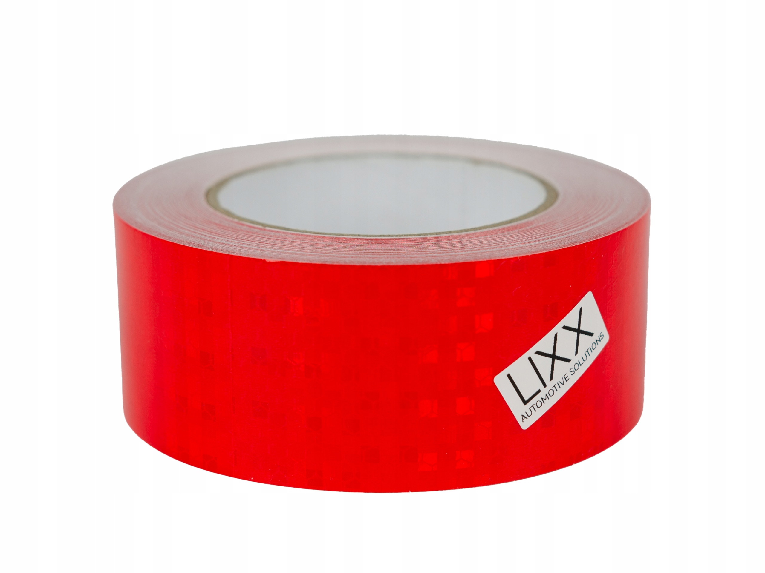 TAŚMA ODBLASKOWA SAMOPRZYLEPNA rolka 5 metrów GŁADKA 5M x 5CM CZERWONA