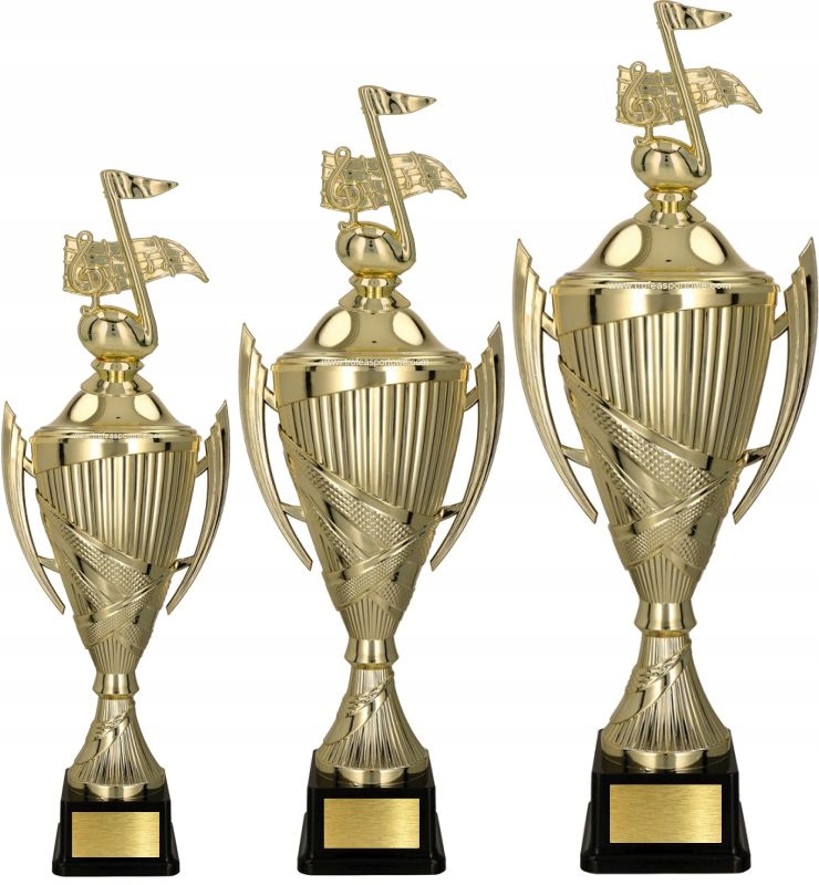 Komplet pohárů Hudba 51-46-40 cm Gravírky Bonus