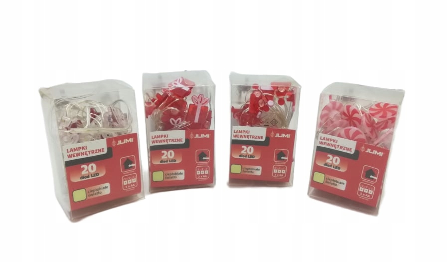 MIKRO LAMPKI NA BATERIE 20 LED CIEPŁE ŚWIATŁO Długość sznura 2.3 m