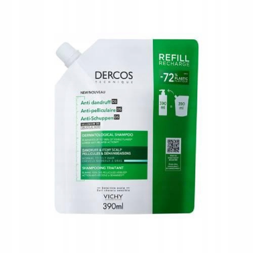 Vichy Dercos Szampon Dermatologiczny Przeciwłupieżowy Do Włosów 390 ml
