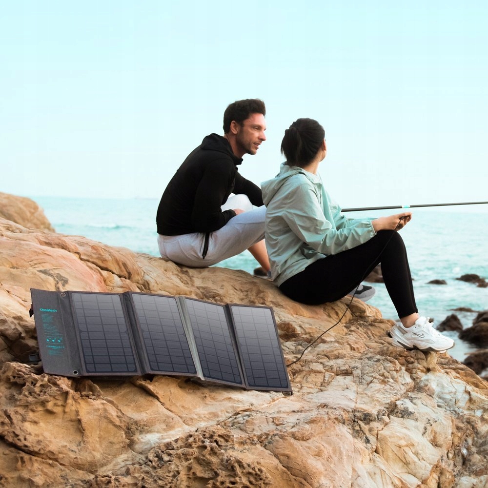 CHOETECH ŁADOWARKA SOLARNA KOLEKTOR BATERIA 36W USB-A USB-C QC PD 3.0 36W Liczba urządzeń ładowanych jednocześnie 2