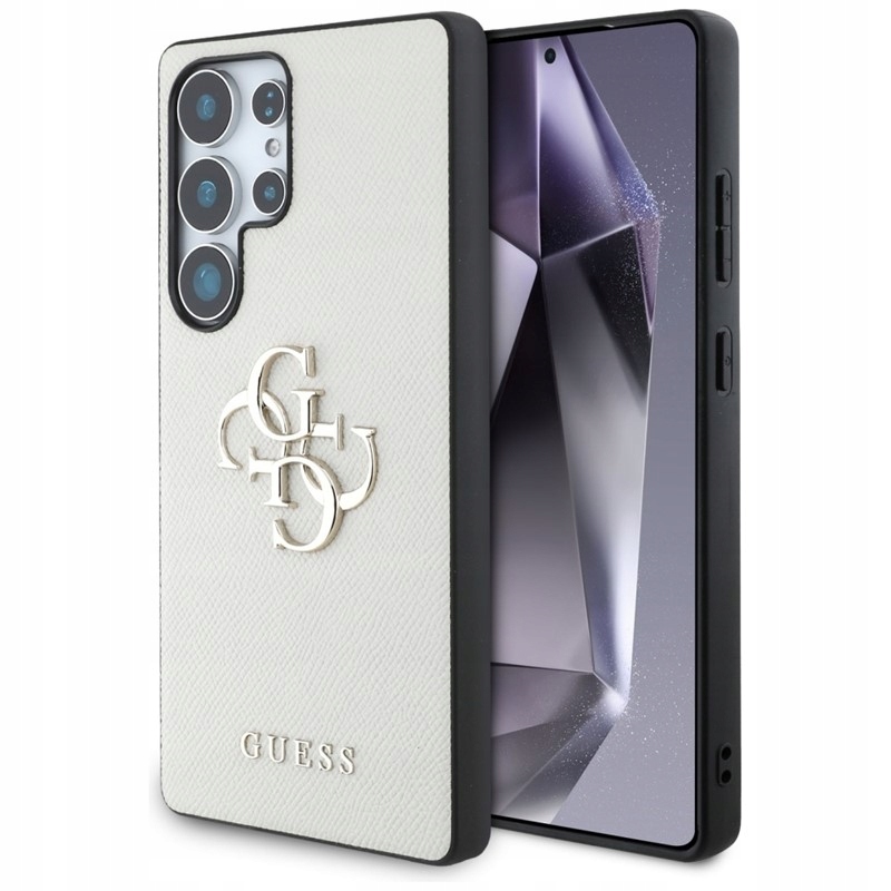 Guess Grained Big 4G Logo Small Classic Logo Pouzdro pro Samsung Galaxy S25 U