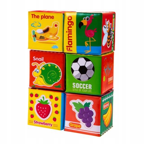 

Miękkie Klocki Edukacyjne Op 6 Szt 6+