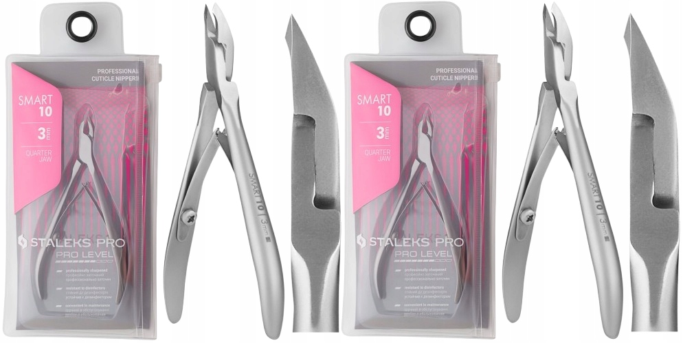 2 x Staleks Profesionální kleště na kůži Smart 10 3 mm bez rezivění